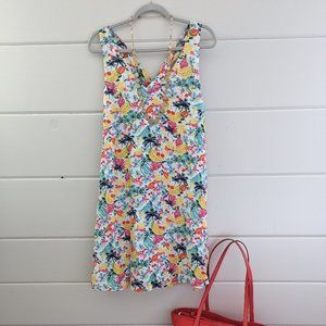 LOFT Criss Cross back swing dress